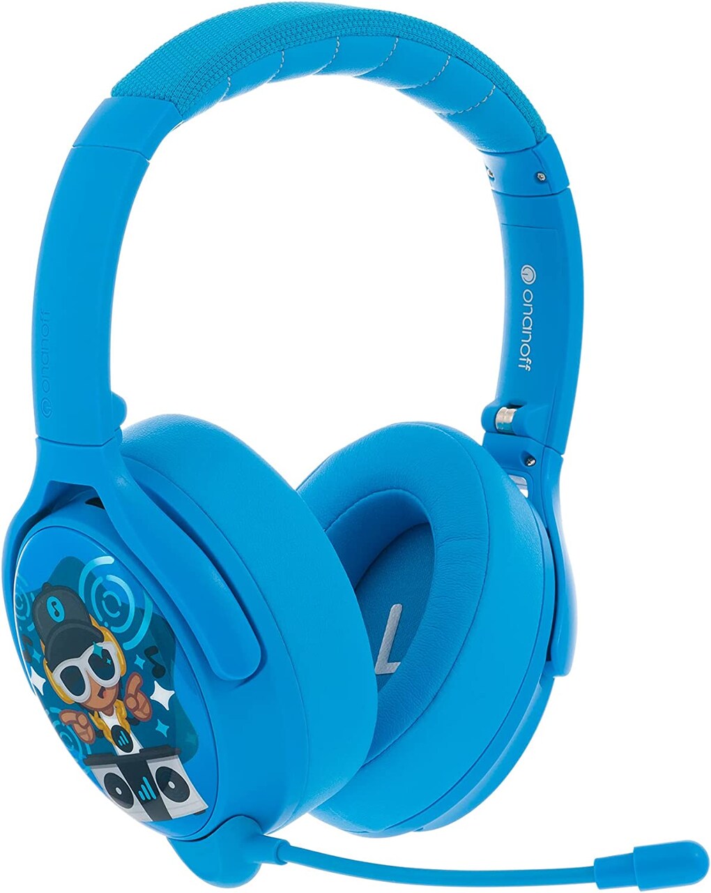 Buddyphones Cosmos Plus, Active Noise Cancellation Headphone Cool Blue